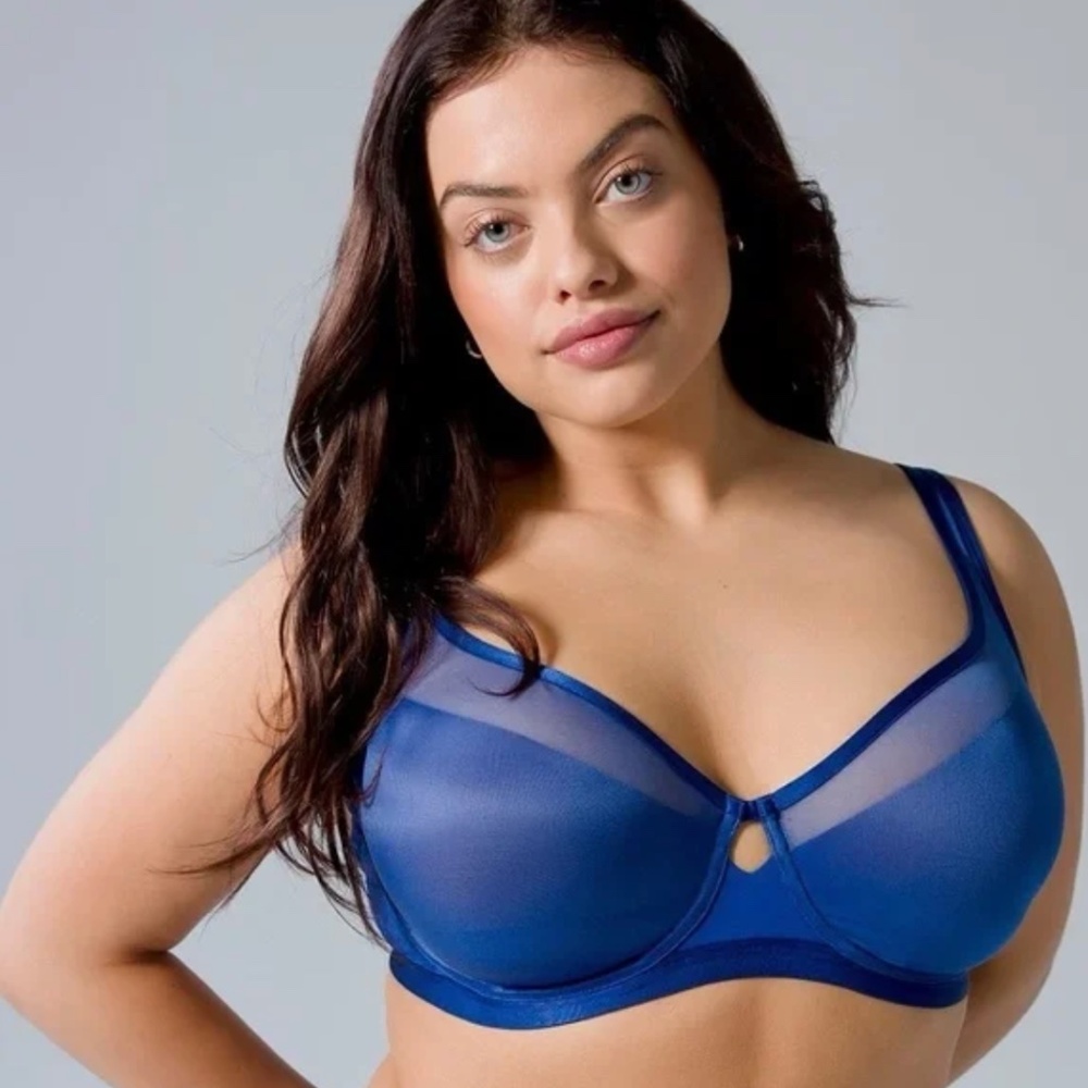 SOMA Unbelievable Lift Scoop Balconette Bra In Majesty Blue 40D